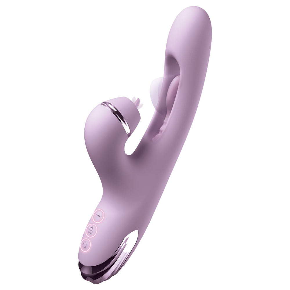 Fantasy For Her G-Touch Pulse Pro 23.4cm (9.2 inches) purple rabbit vibrator — product view 2