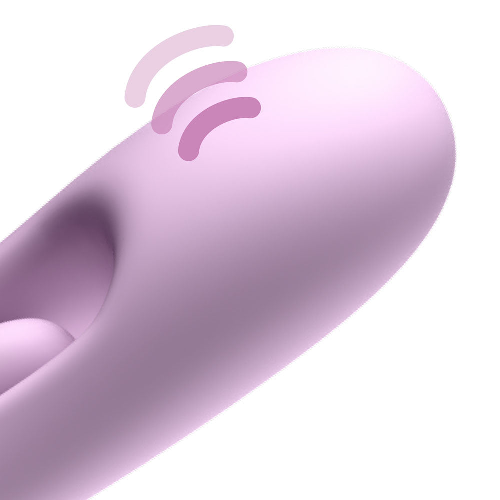 Fantasy For Her G-Touch Pulse Pro 23.4cm (9.2 inches) purple rabbit vibrator — product view 5