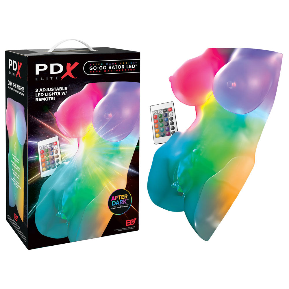PDX Elite Go-Go Bator LED Mini Torso Masturbator | The Love Boulevard