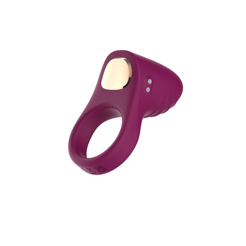 Passion Play 8.3cm (3.27 inches) purple rechargeable vibrating cock ring — product image 4