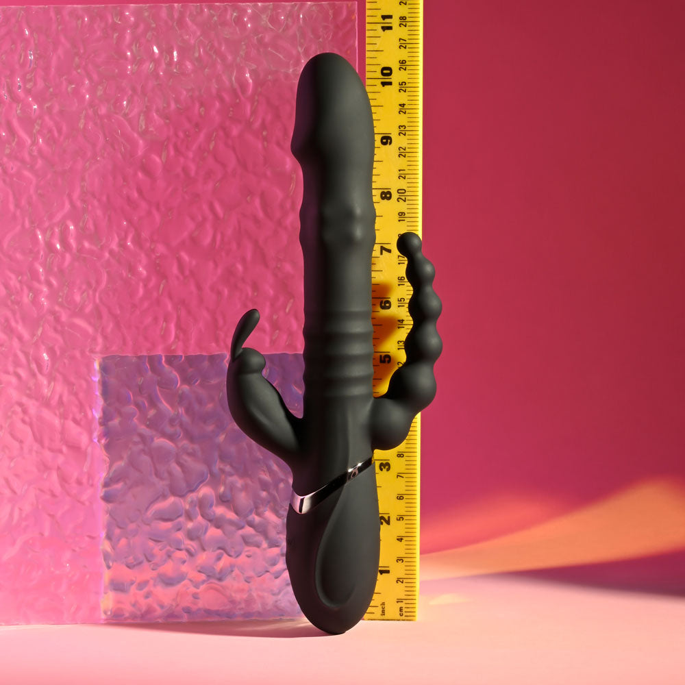 Playboy Big Bunny Energy Rabbit Vibrator With Anal Beads | The Love Boulevard