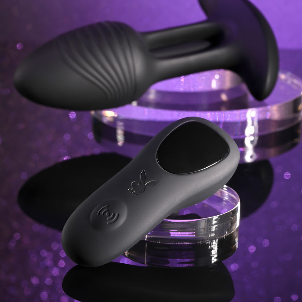 Playboy Rim Shot Vibrating Butt Plug | The Love Boulevard