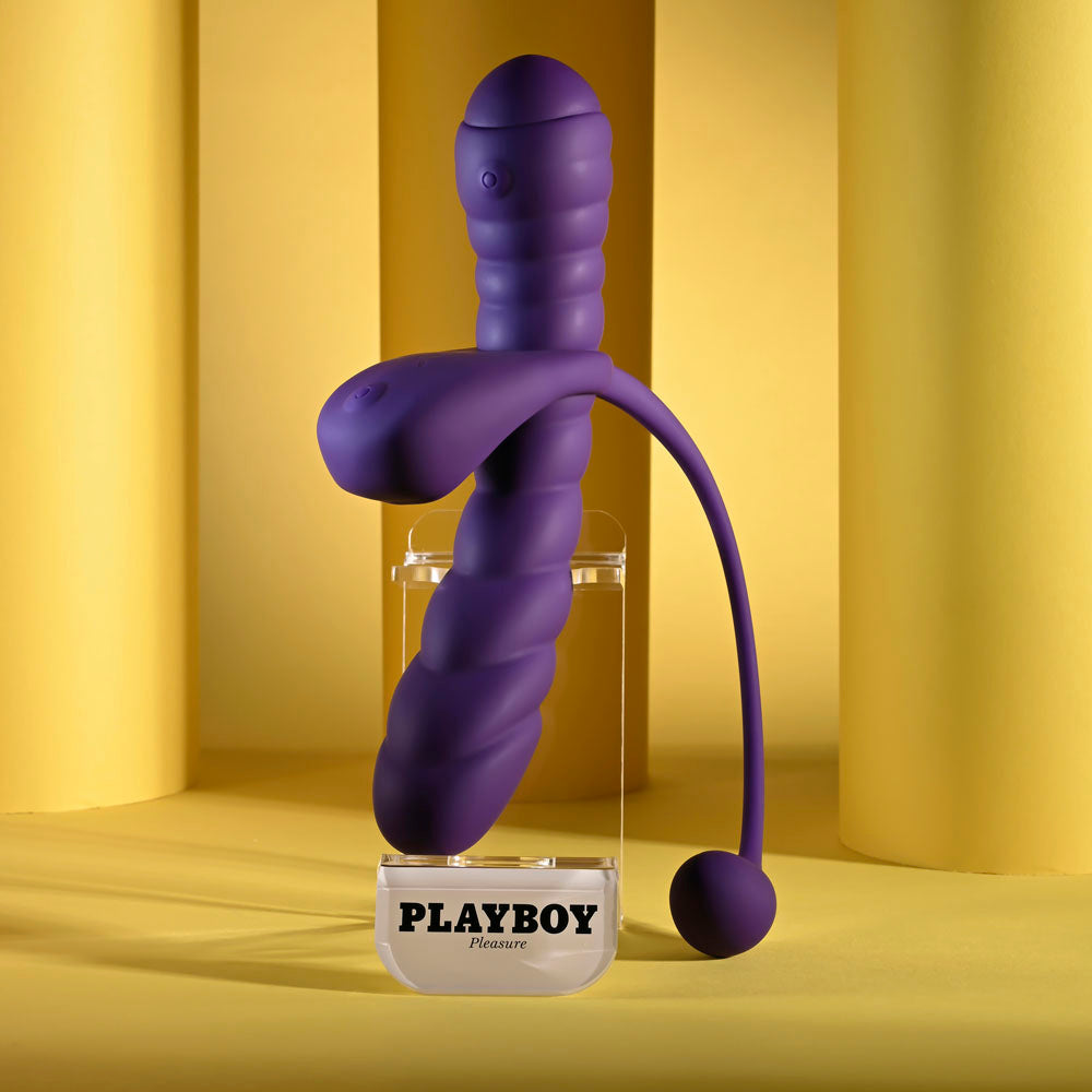 Playboy Twisted Playground Vibrator C-Ring Kit | The Love Boulevard