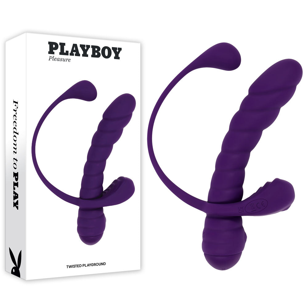 Playboy Twisted Playground Vibrator C-Ring Kit | The Love Boulevard