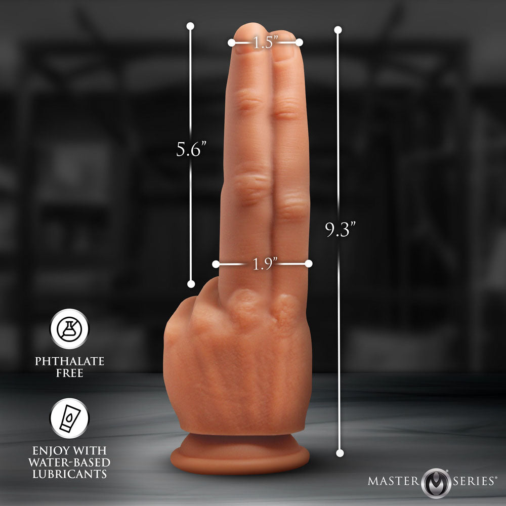 Pleaser Double Finger Suction Dildo | The Love Shop
