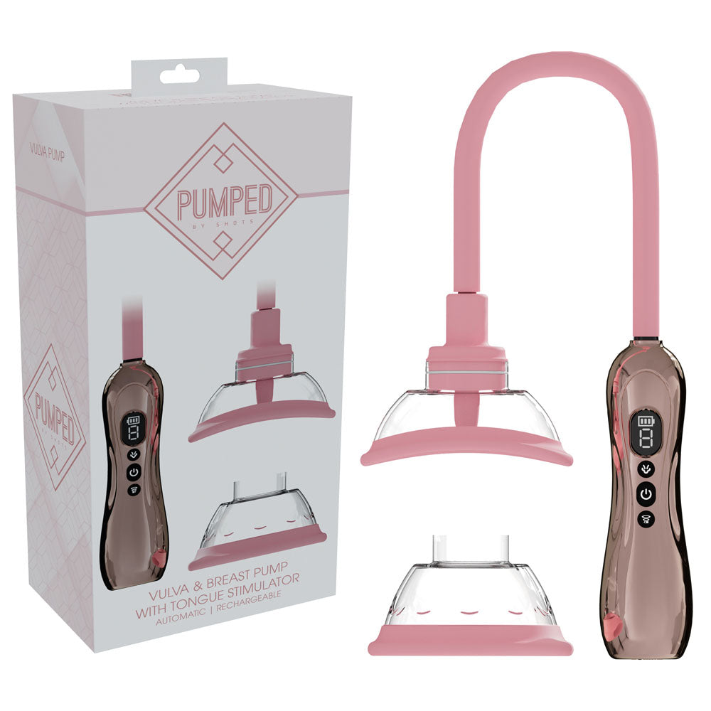 Pumped Vulva & Breast Pump with Tongue Stimulator | The Love Boulevard
