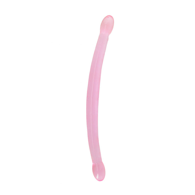 RealRock Crystal Clear 42cm double-ended dildo – Pink, product detail