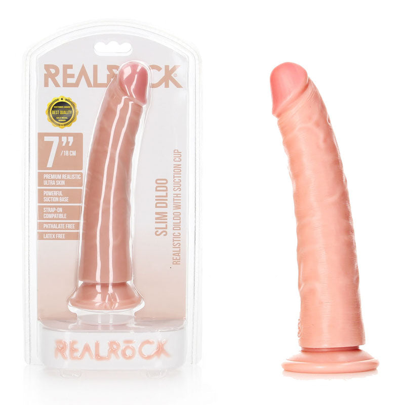 RealRock Slim Realistic Dildo With Suction Cup