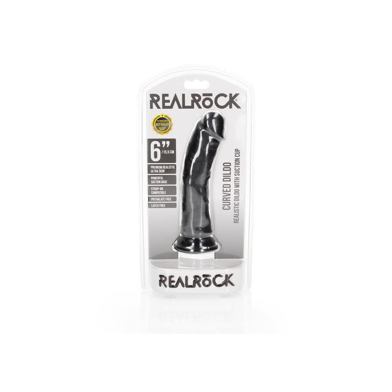 RealRock Curved Realistic Dildo With Suction Cup