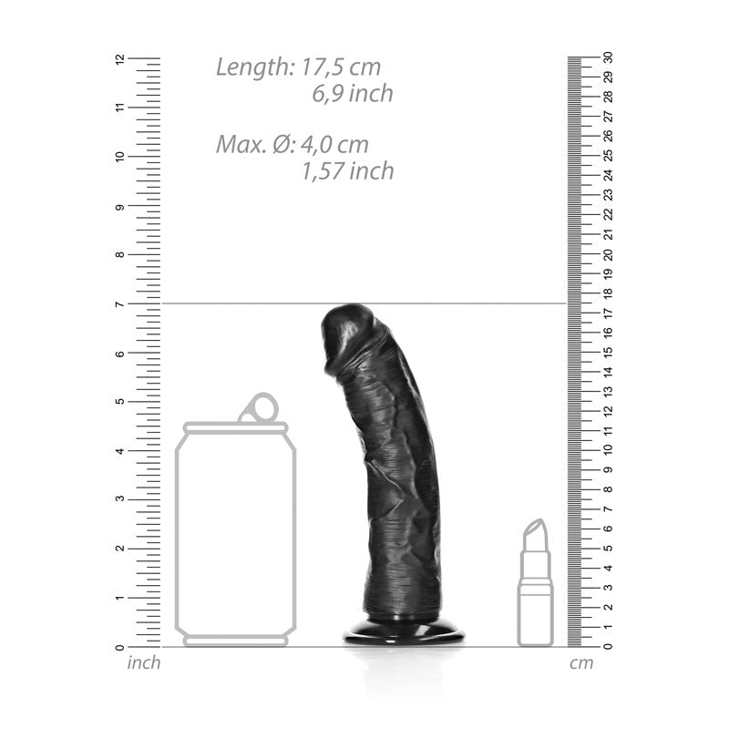 RealRock Curved Realistic Dildo With Suction Cup