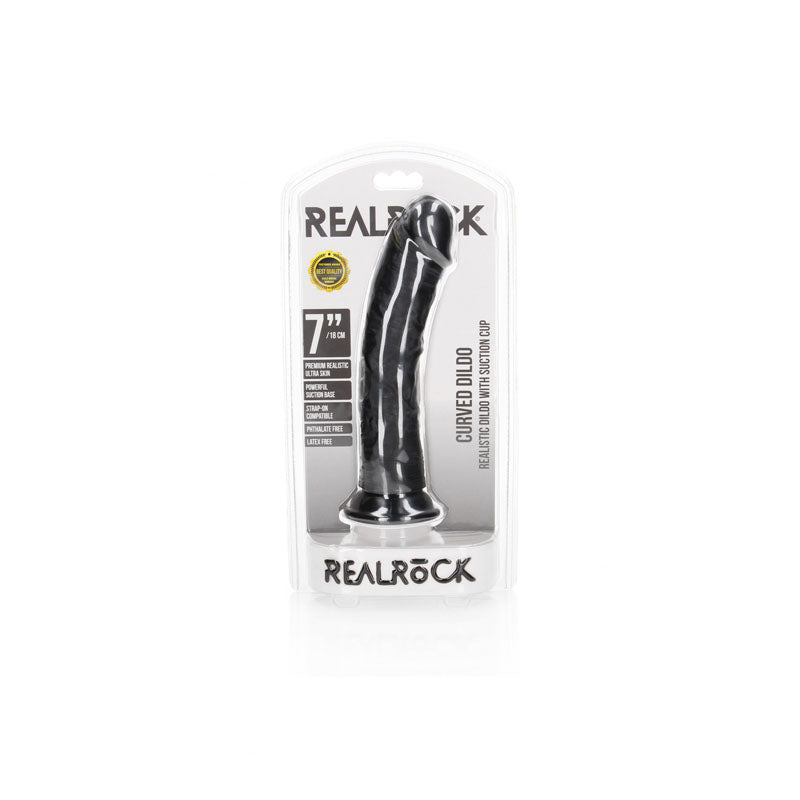 RealRock Curved Realistic Dildo With Suction Cup