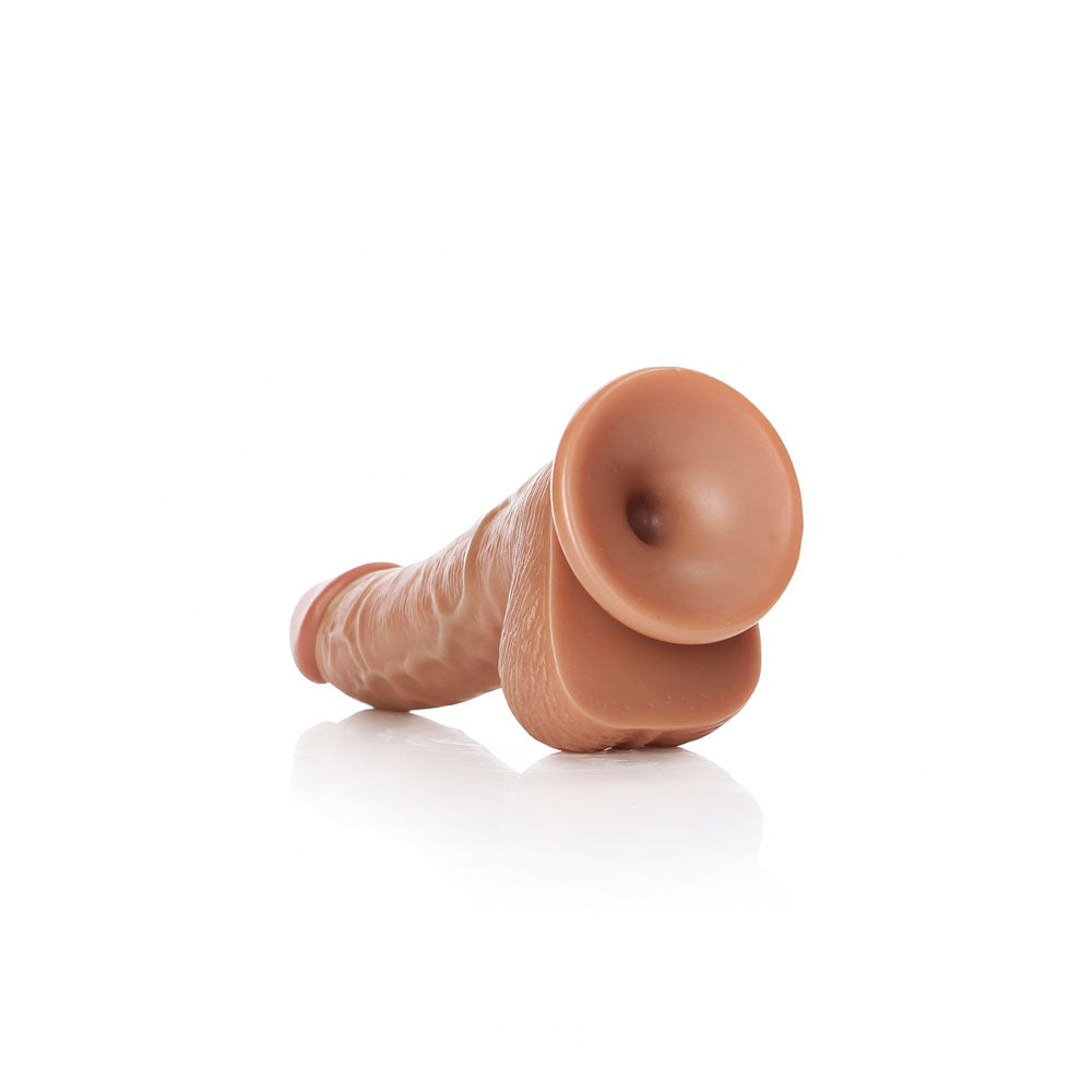 RealRock Curved Realistic Dildo With Balls
