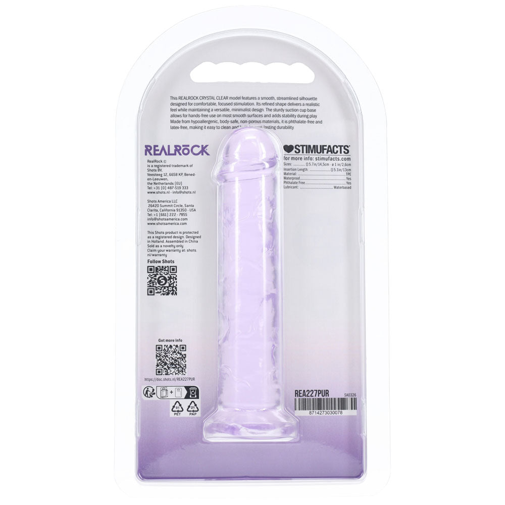 REALROCK Realistic 12.7cm (5 inches) Dildo – Purple