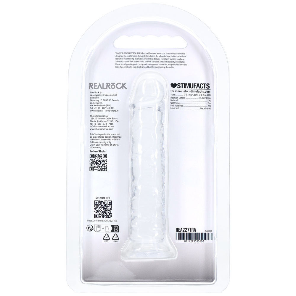 REALROCK Realistic 12.7cm (5 inches) Dildo – Clear