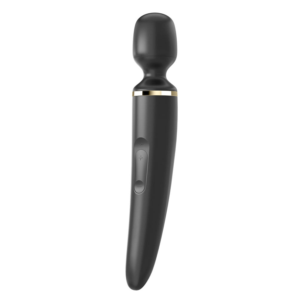 Satisfyer Wand-er Woman black and gold rechargeable silicone wand massager