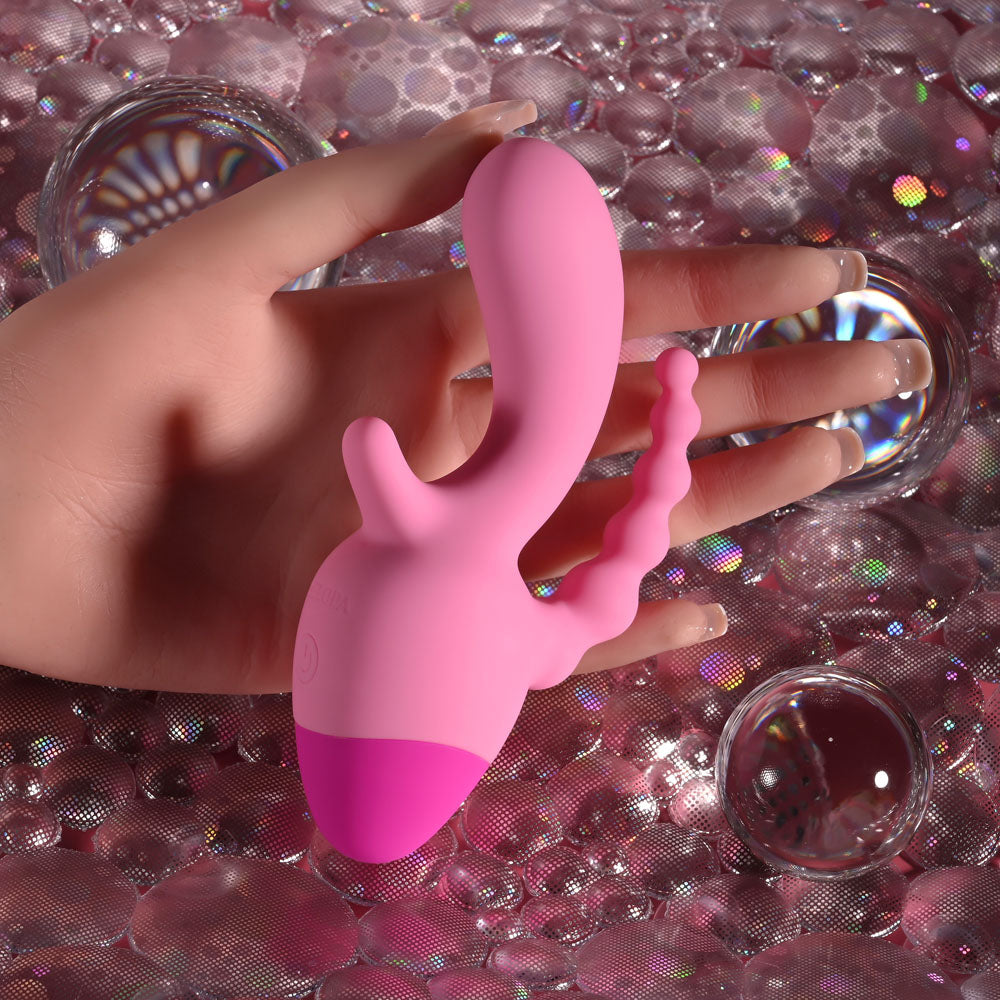 Selopa Game On pink rechargeable mini triple stimulator — product image 2