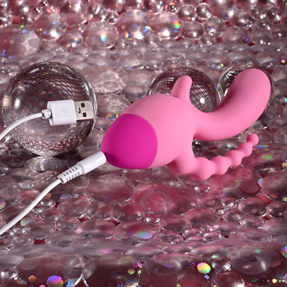 Selopa Game On pink rechargeable mini triple stimulator — product image 9