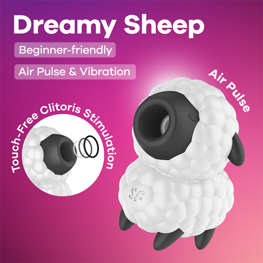 Satisfyer Dreamy Sheep Air Pulse Vibrator | The Love Boulevard