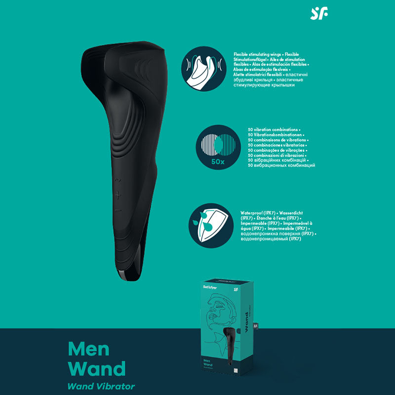 Satisfyer Men Wand Vibrating Masturbator | The Love Boulevard