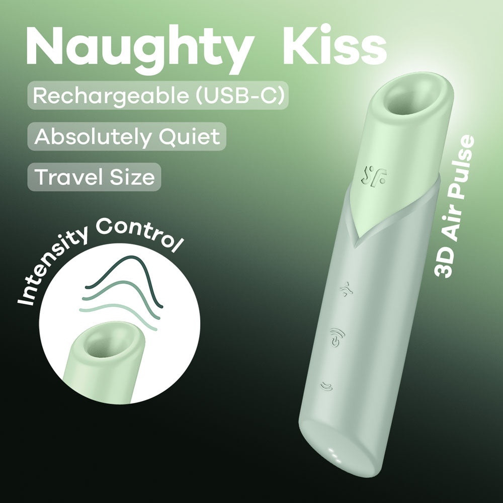 Satisfyer Naughty Kiss Air Pulse Clitoral Stimulator | The Love Boulevard