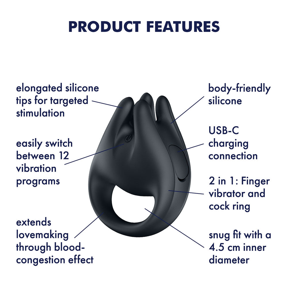 Satisfyer Perfect Pair 1 Vibrating Couples Ring | The Love Boulevard