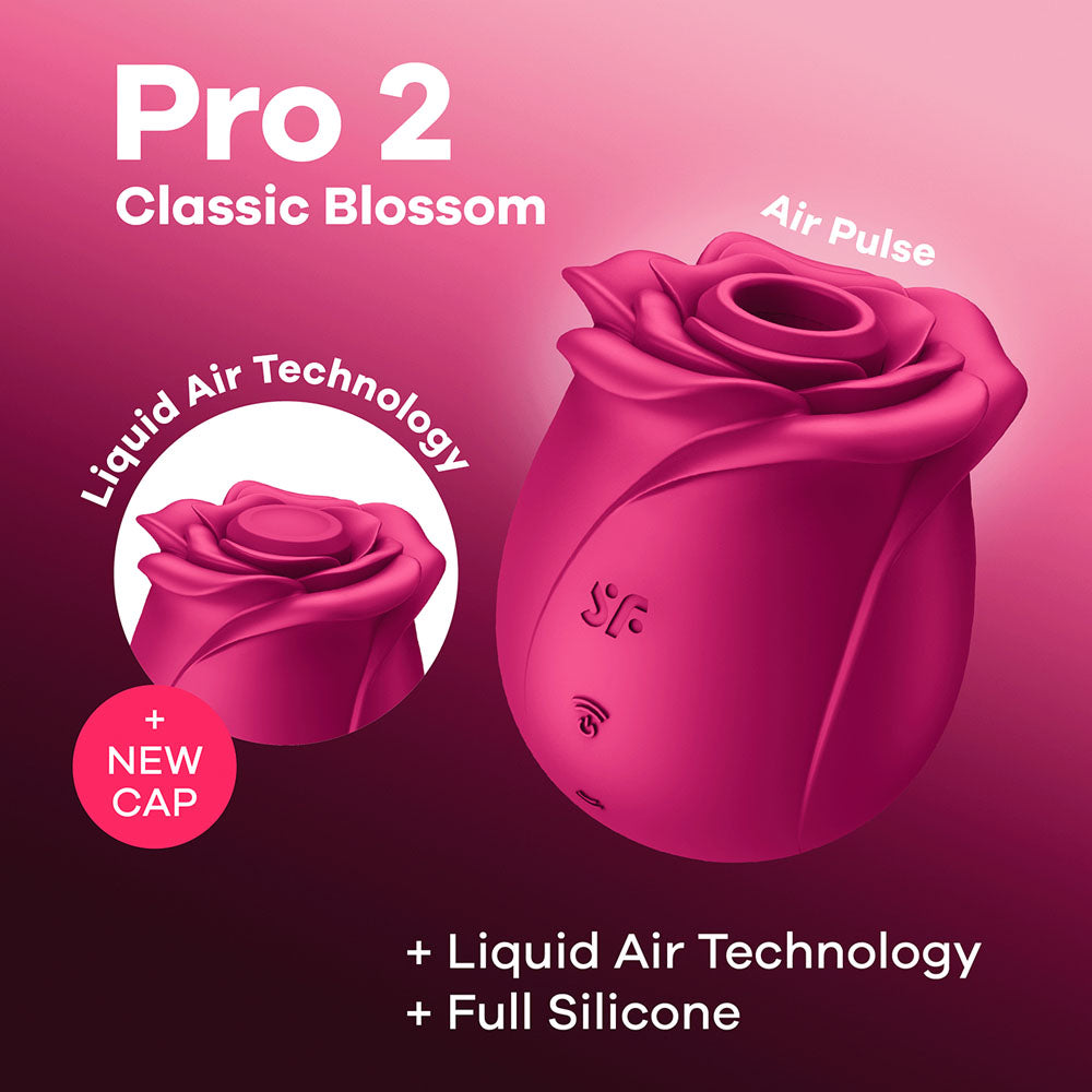 Satisfyer Pro 2 Classic Blossom Rose Vibrator | The Love Boulevard