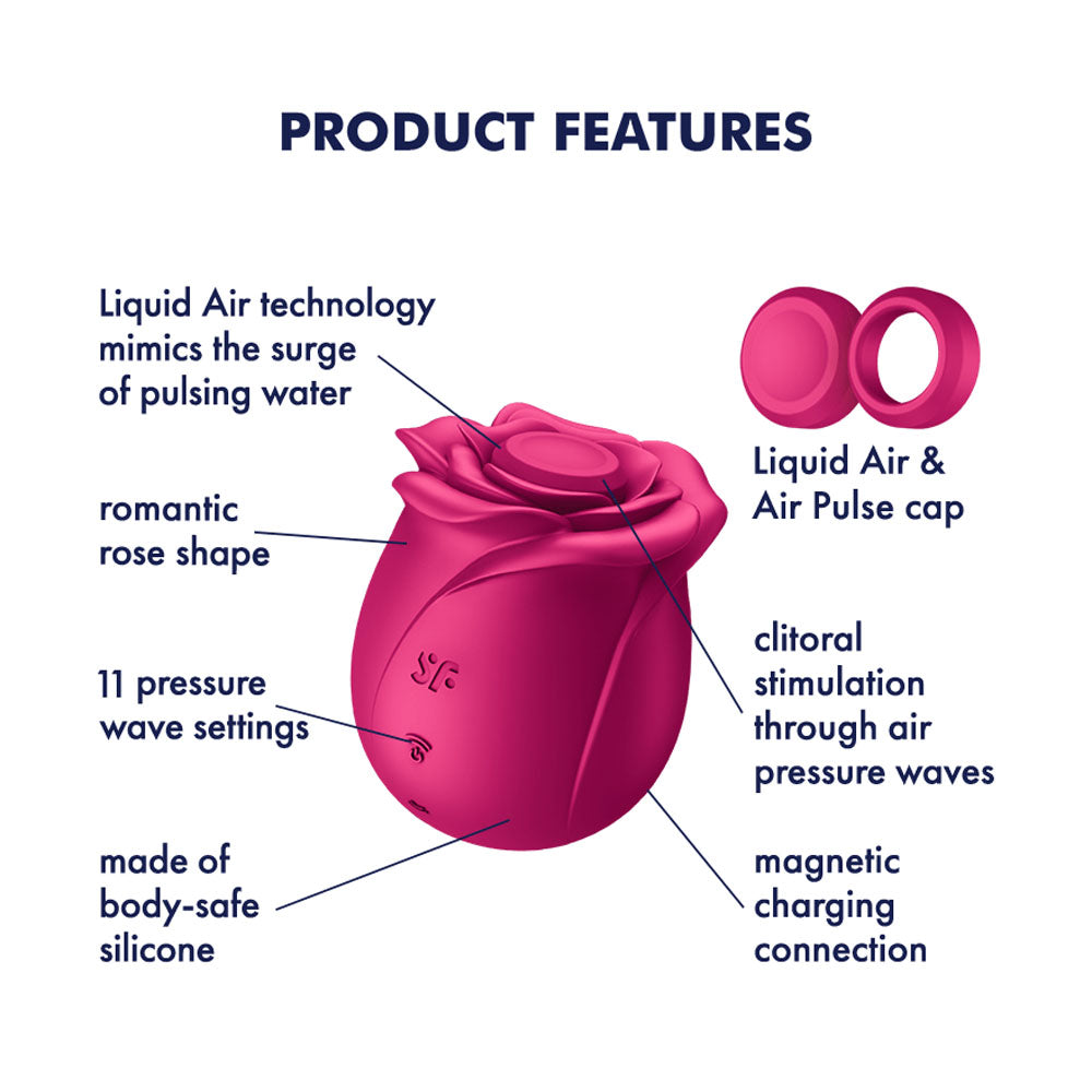 Satisfyer Pro 2 Classic Blossom Rose Vibrator | The Love Boulevard