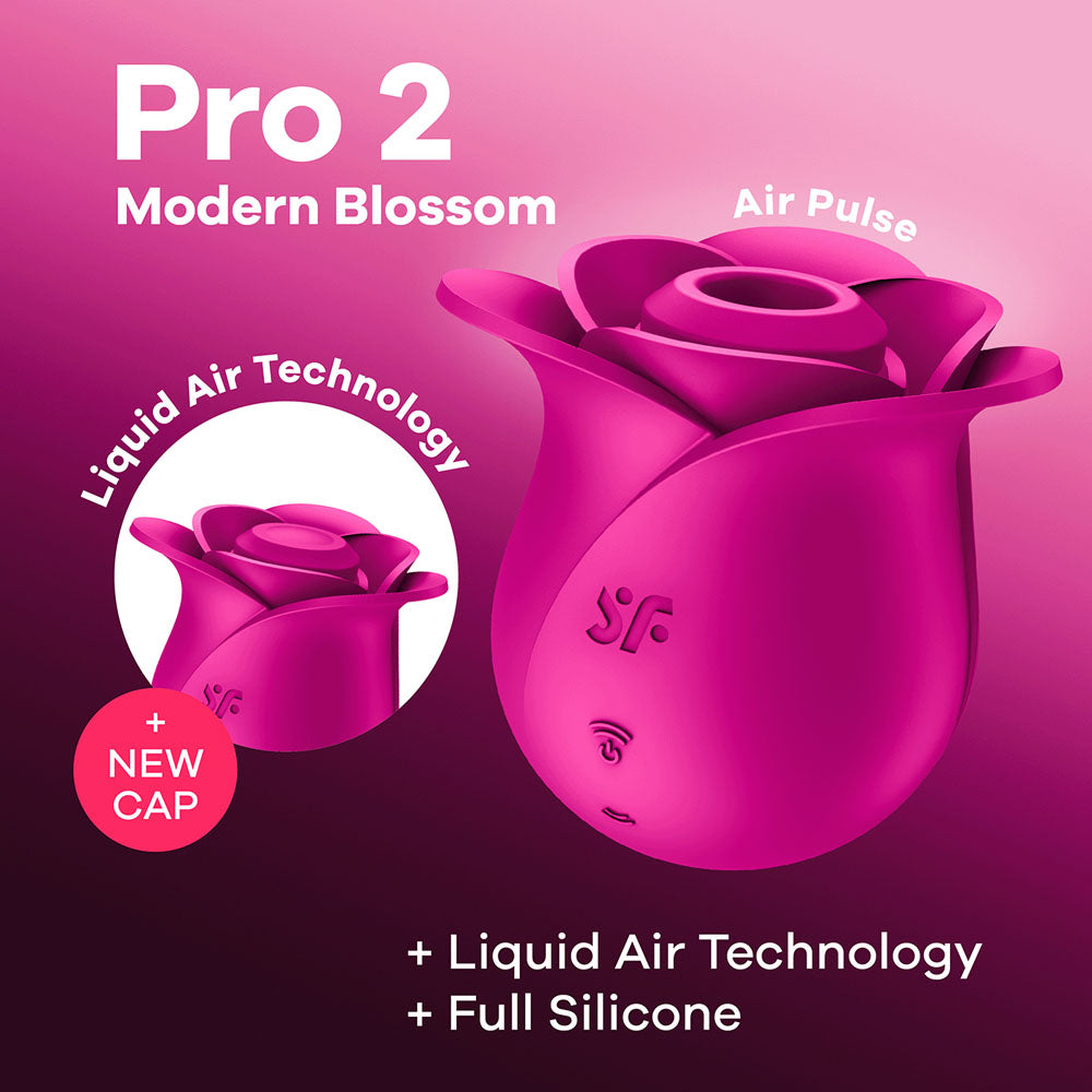 Satisfyer Pro 2 Modern Blossom Rose Vibrator | The Love Boulevard