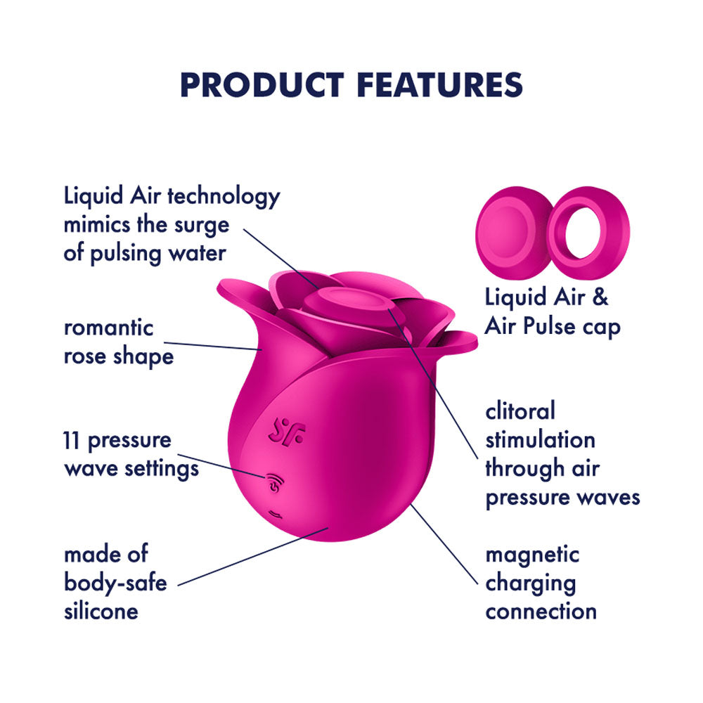 Satisfyer Pro 2 Modern Blossom Rose Vibrator | The Love Boulevard