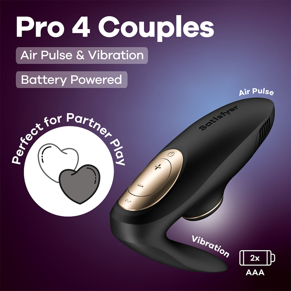 Satisfyer Pro 4 Couples Air Pulse Partner Vibe | The Love Boulevard