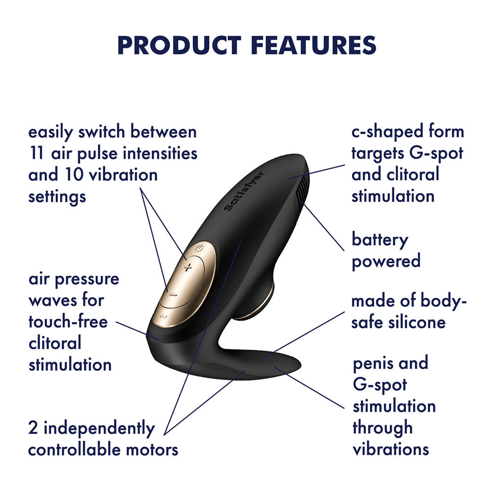 Satisfyer Pro 4 Couples Air Pulse Partner Vibe | The Love Boulevard