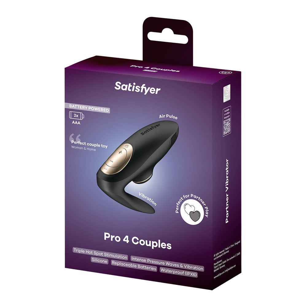Satisfyer Pro 4 Couples Air Pulse Partner Vibe | The Love Boulevard