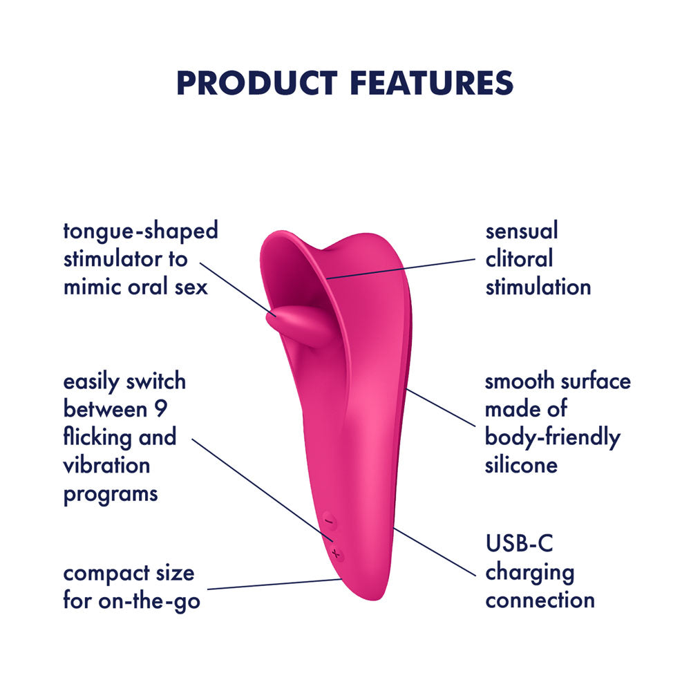 Satisfyer Tongue Master Flicking Stimulator | The Love Boulevard