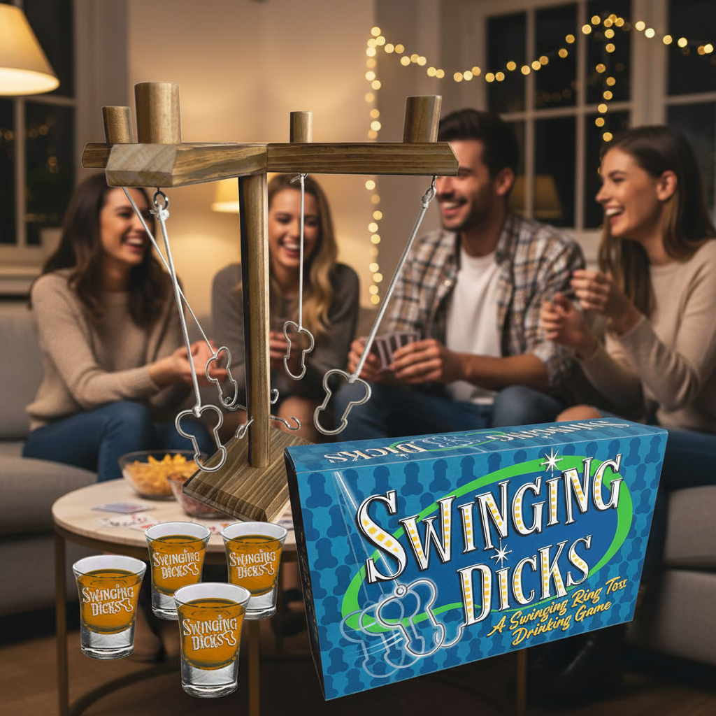 Swinging Dicks Ring Toss Drinking Game | The Love Boulevard
