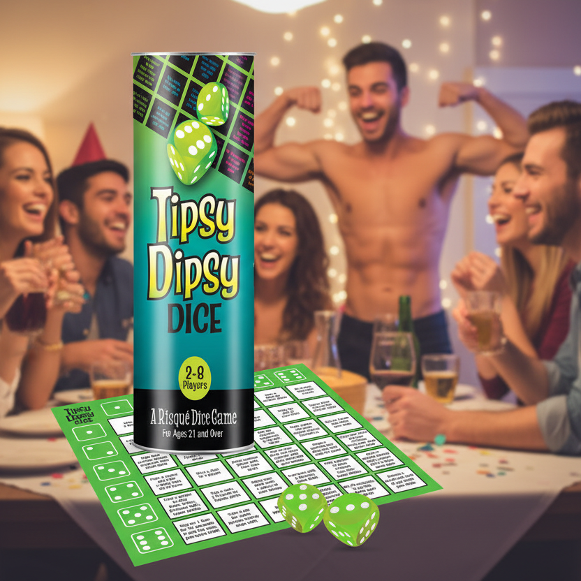 Tipsy Dipsy Dice Adult Drinking Game | The Love Boulevard