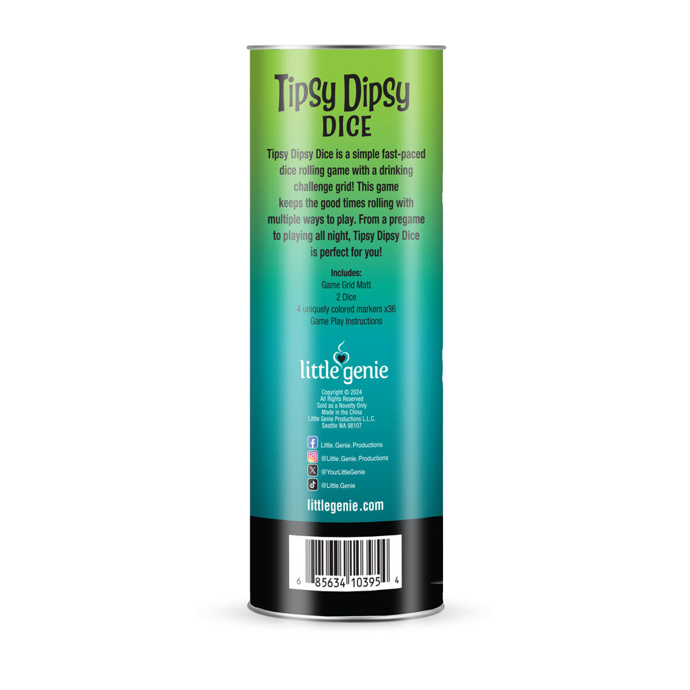 Tipsy Dipsy Dice Adult Drinking Game | The Love Boulevard