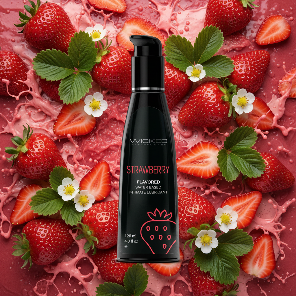 Wicked Aqua Strawberry Lube 120ml | The Love Boulevard