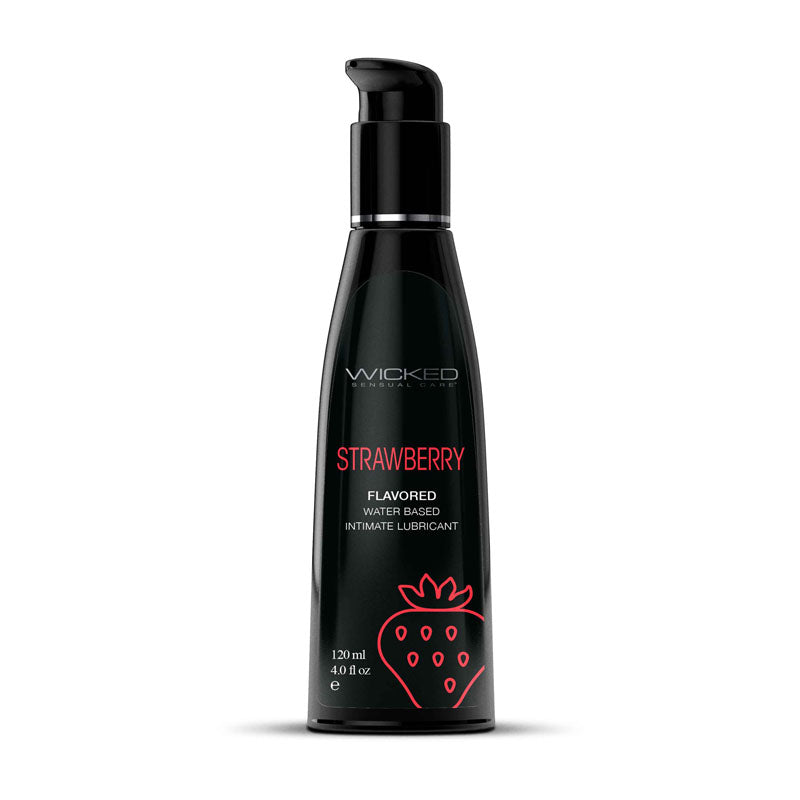 Wicked Aqua Strawberry Lube 120ml | The Love Boulevard