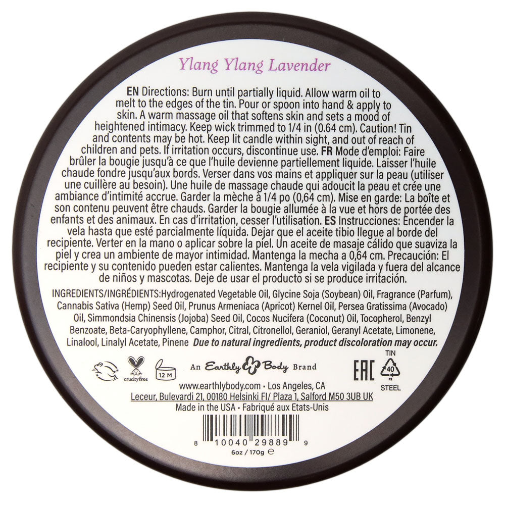 Ylang Ylang Lavender Massage Candle | The Love Boulevard