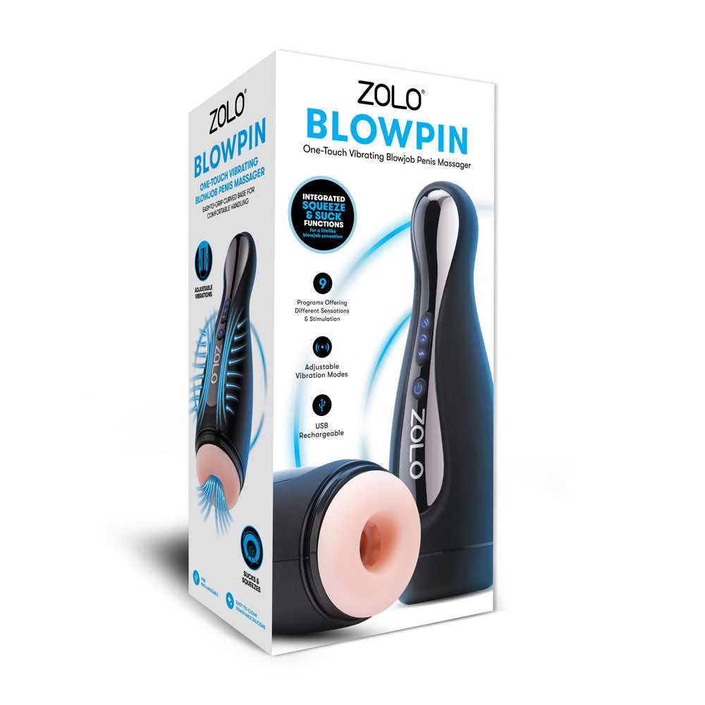 Zolo Blowpin – Auto Sucking & Vibrating Pleasure Stroker