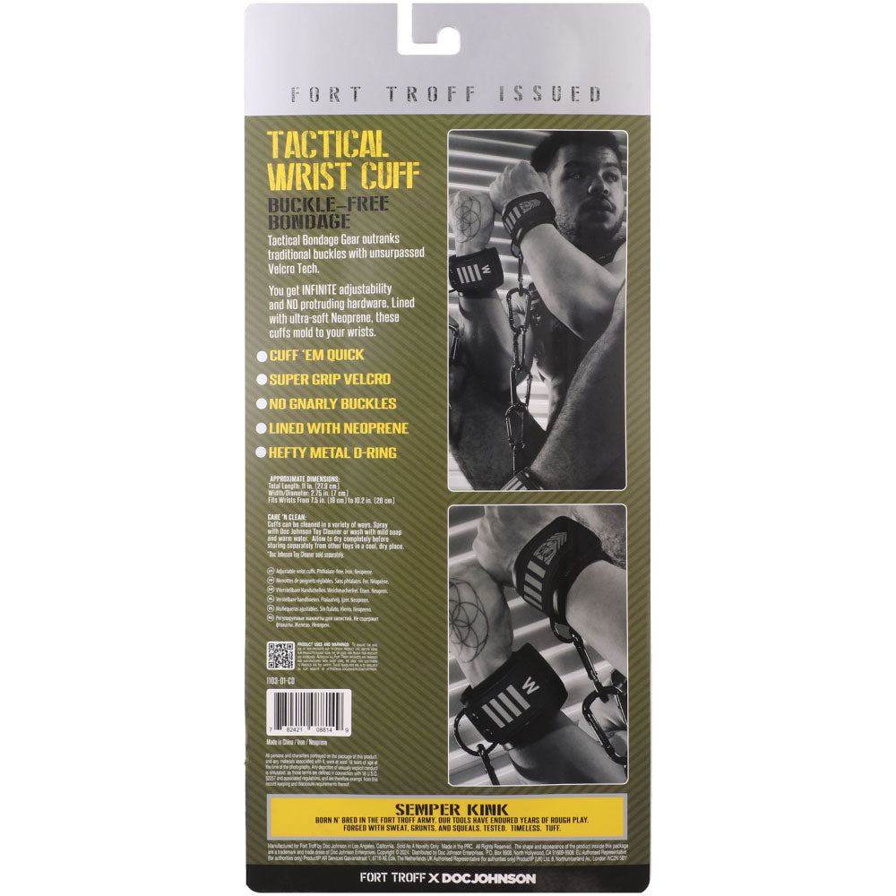 Doc Johnson Fort Troff Tactical Restraints Wrist Cuffs | The Love Boulevard