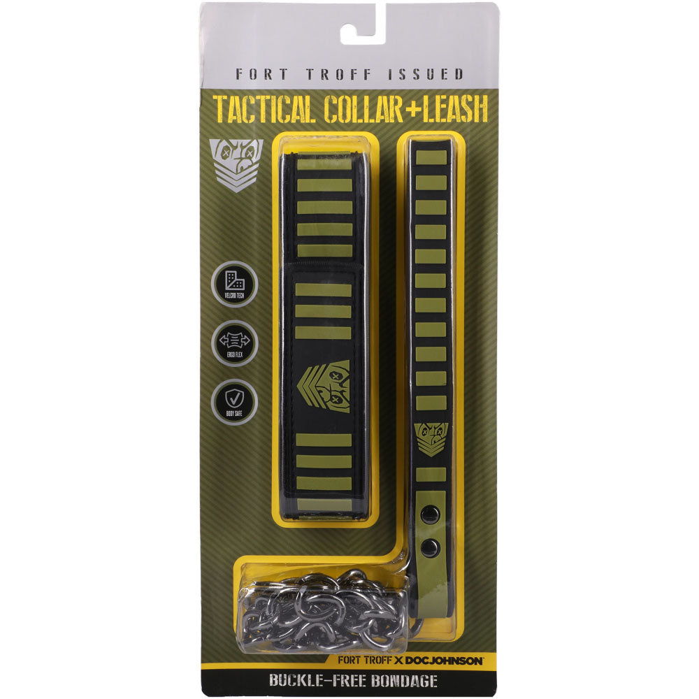 Doc Johnson Fort Troff Tactical Restraint Collar & Leash | The Love Boulevard