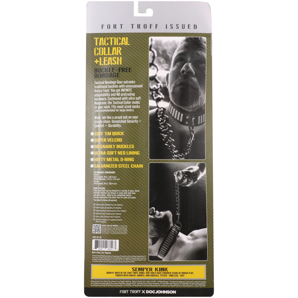 Doc Johnson Fort Troff Tactical Restraint Collar & Leash | The Love Boulevard