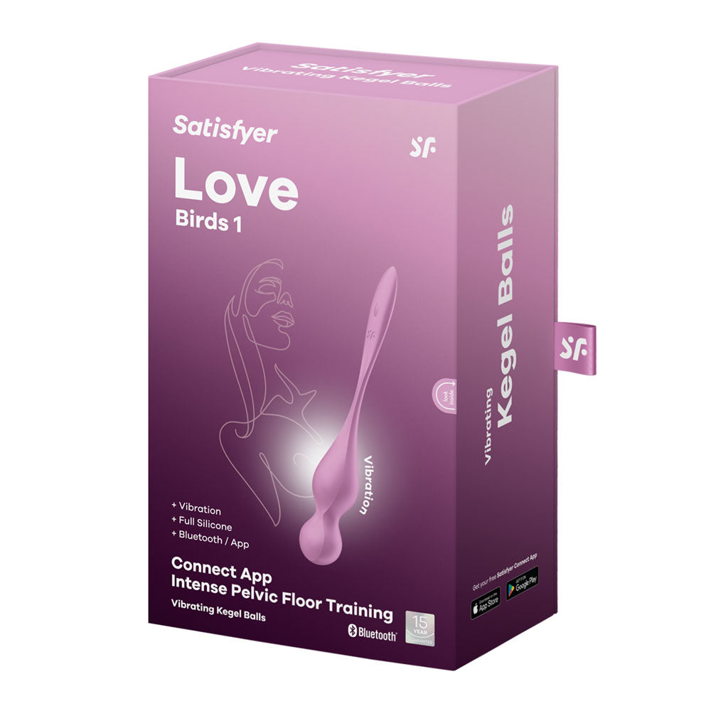 Satisfyer Love Birds 1 app-controlled vibrating kegel trainer in pink