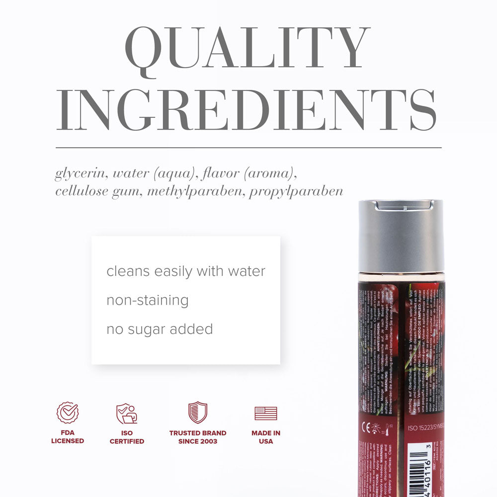 JO H2O Cherry Burst cherry-flavoured water-based lubricant 120ml