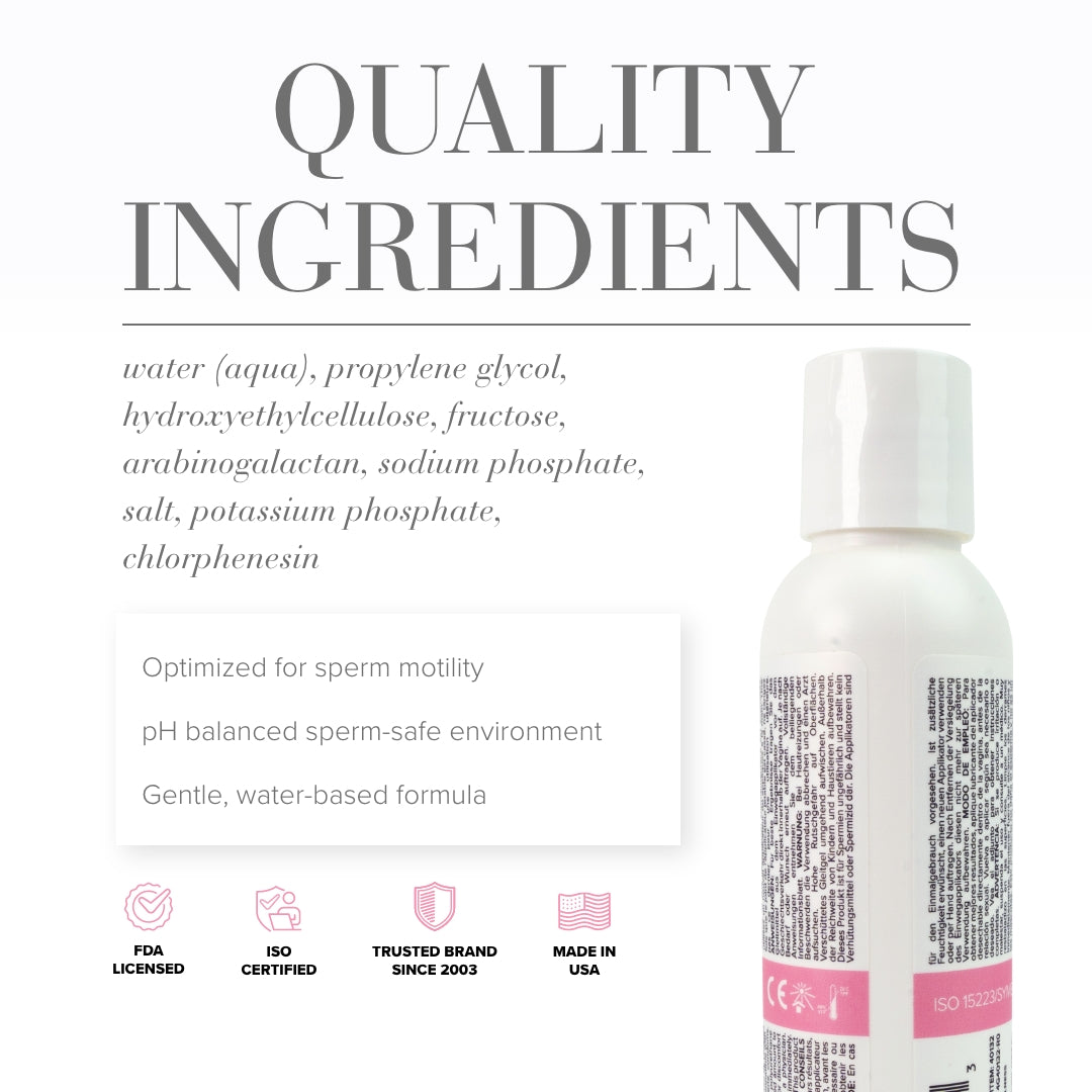 JO Actively Trying fertility-friendly water-based lubricant, 120ml bottle