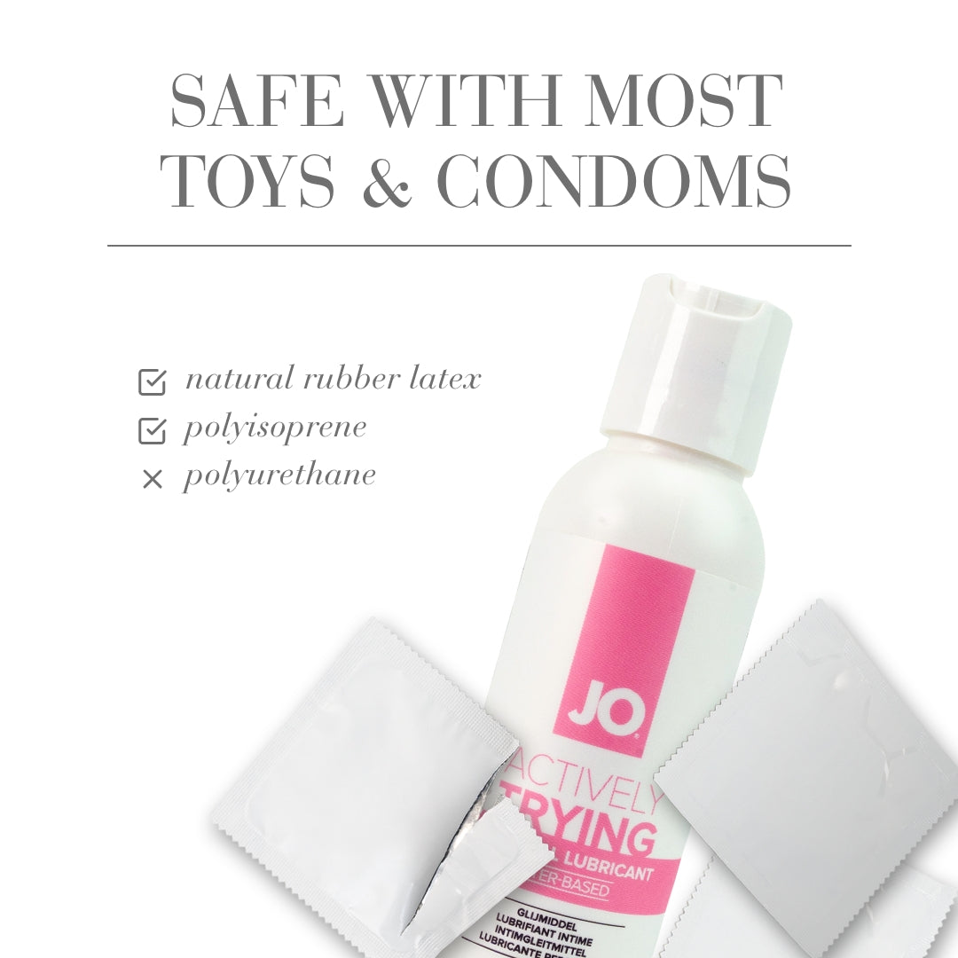 JO Actively Trying fertility-friendly water-based lubricant, 120ml bottle