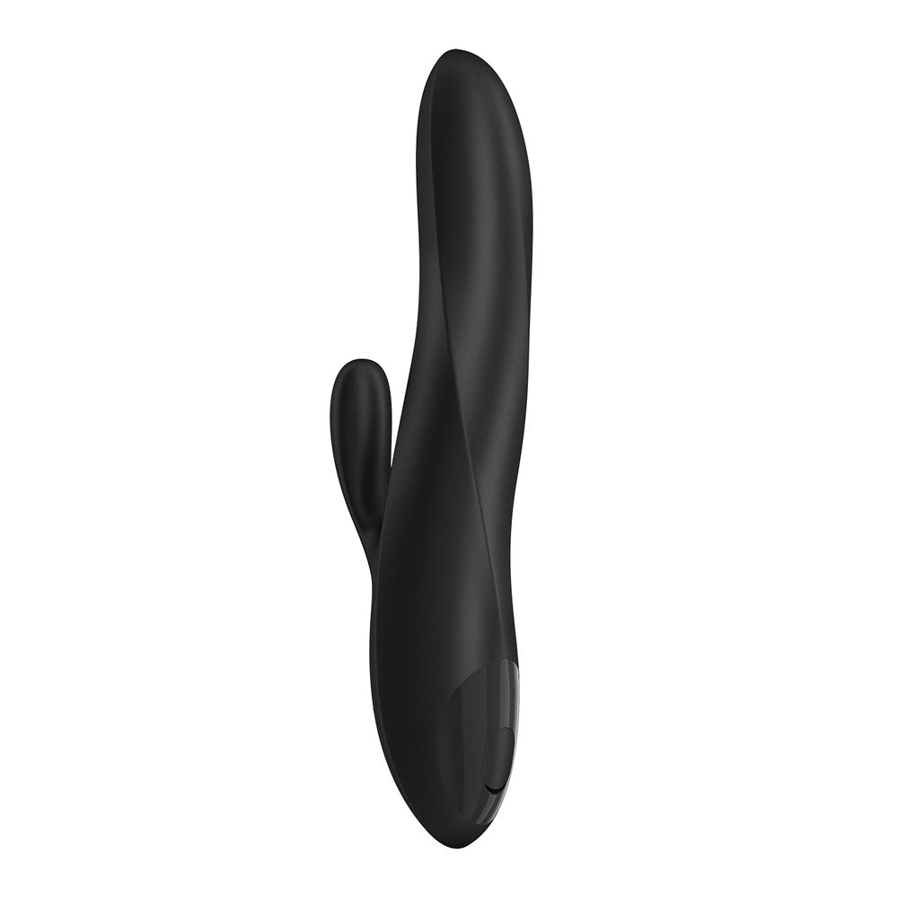 Angled view of the black Satisfyer Heat Flex 3 body and handle