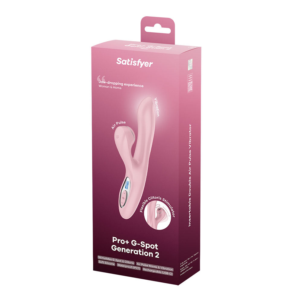 Satisfyer Pro+ G-Spot Generation 2 rose pink rabbit vibrator — product view 8
