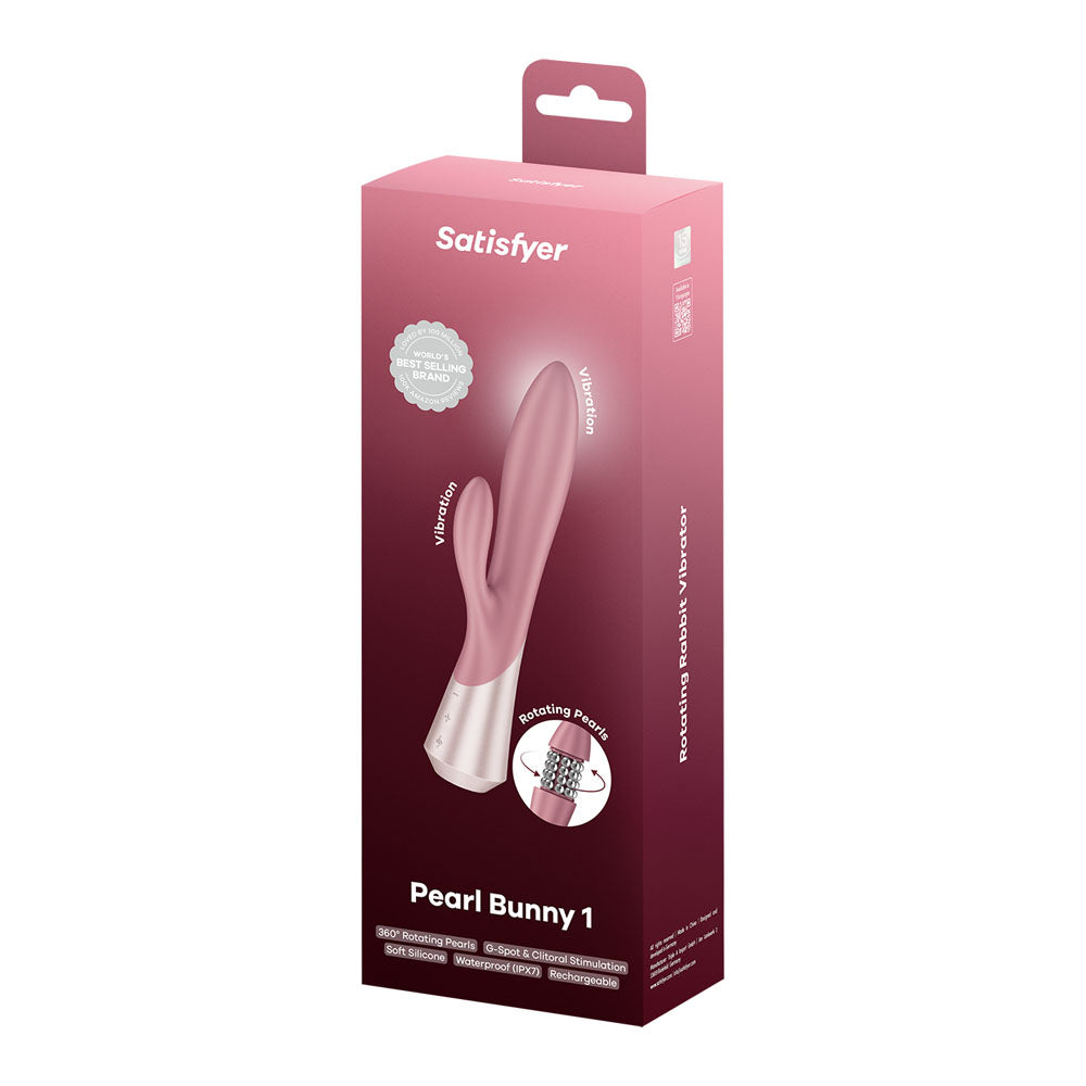Satisfyer Pearl Bunny 1 rotating rabbit vibrator in Pink
